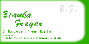 bianka freyer business card